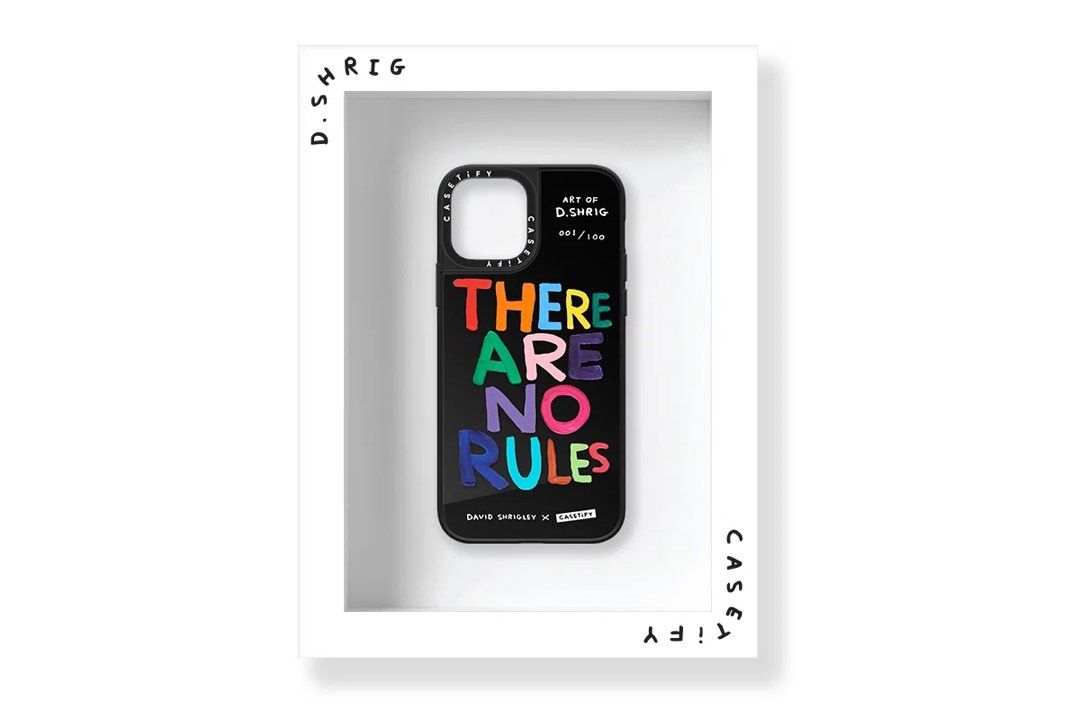 David Shrigley x Casetify 限量錶框手機殼 編號 #33/100 iPhone 12/12Pro用