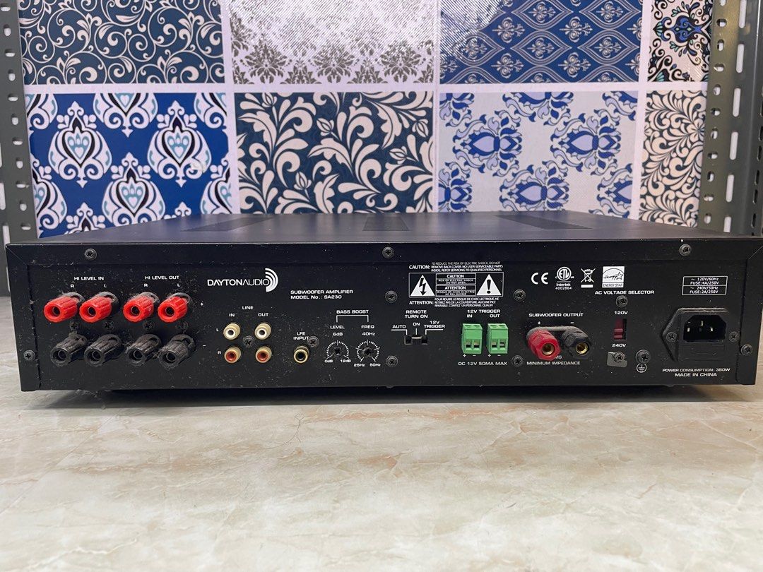 Dayton Audio SA230 230W Subwoofer Amplifier Audio Soundbars