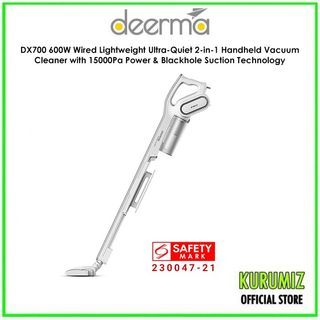 Deerma DX700 600W Wired Lightweight Ultra-Quiet 2-in-1 Handheld Vacuum Cleaner with 15000Pa Power & Blackhole Suction Technology