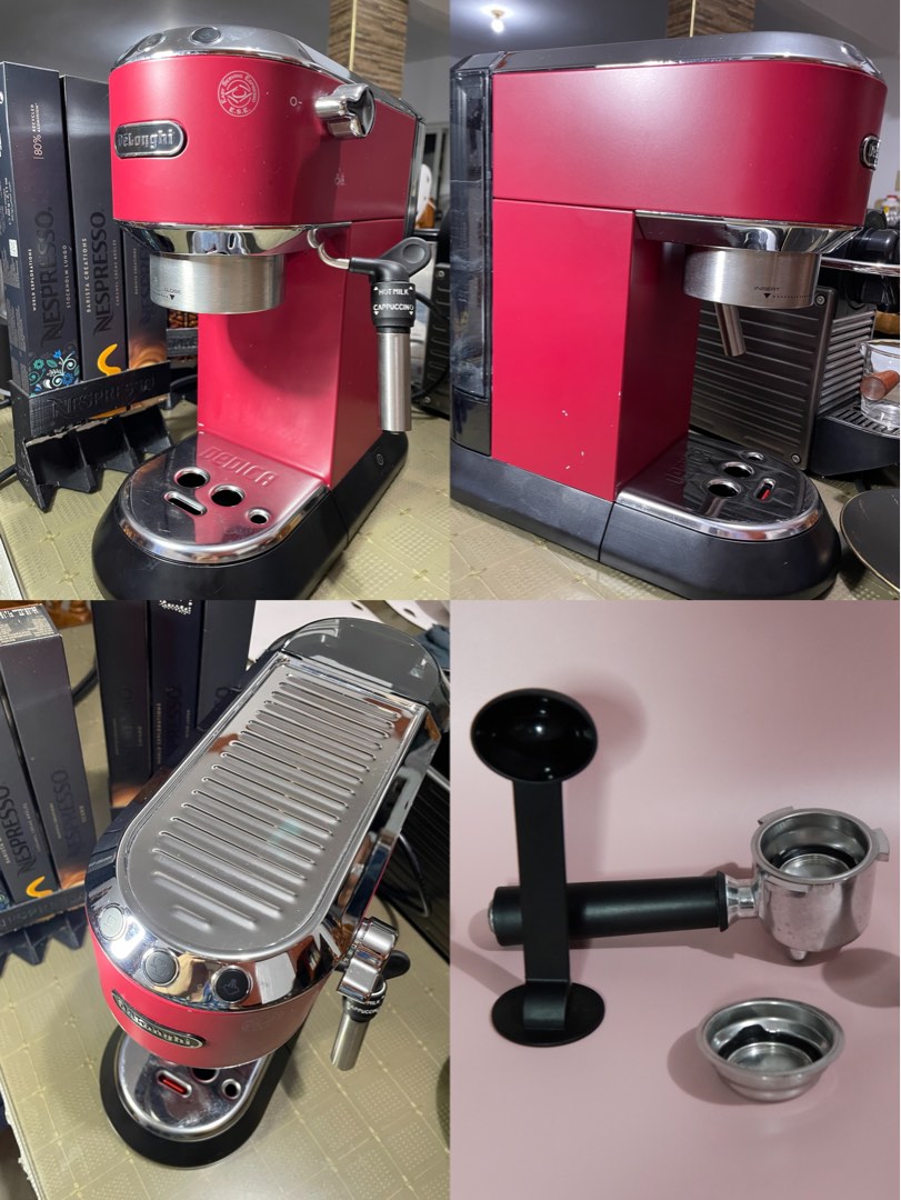 Delonghi Dedica EC685 Red WITH FREEBIES, TV & Home Appliances, Kitchen ...