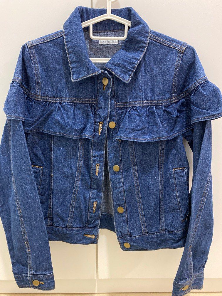 Denim Jacket with frills