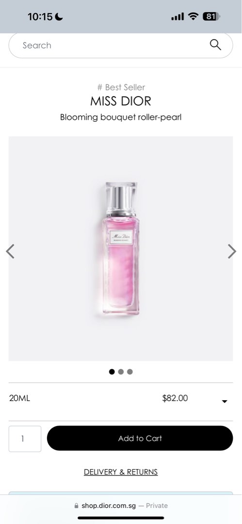 Dior blooming best sale bouquet rollerball