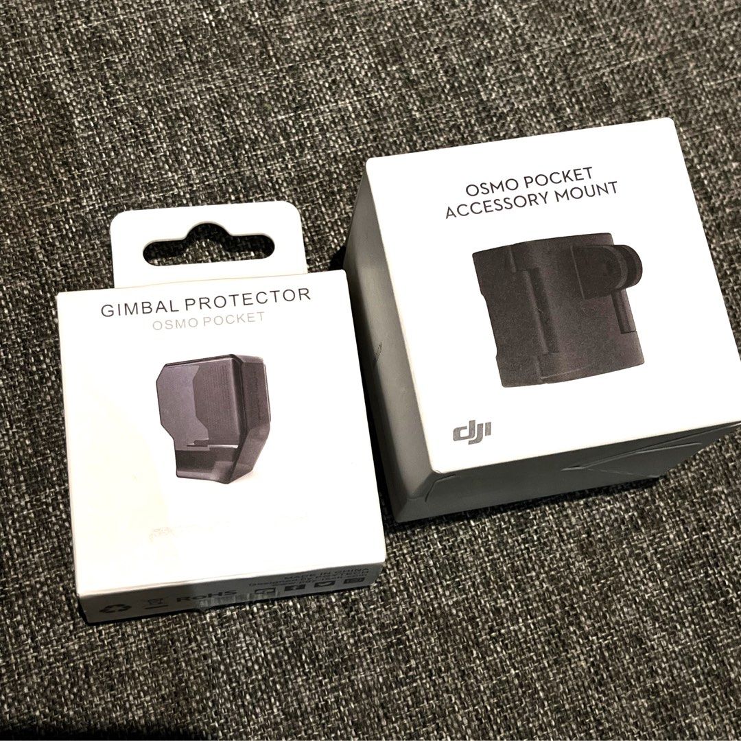DJI and PGYtech osmo pocket accessories mount and GIMBAL protector