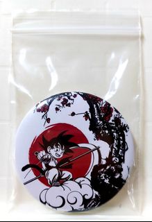 Bottom Dragon Ball Goku Instinto Superior Button 3,5 cm (b