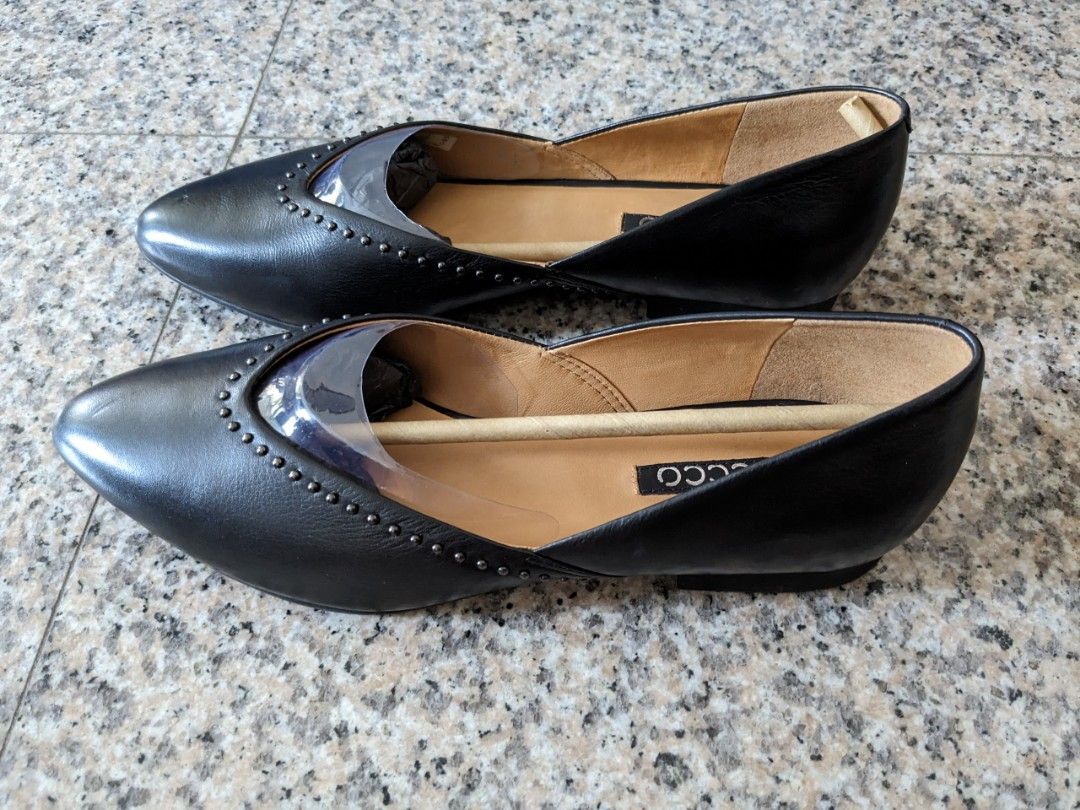 Ecco patent leather sales flats