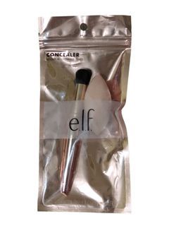 ELF Complexion Brush & Sponge Duo, Blending Perfector Brush & Camo Concealer Sponge