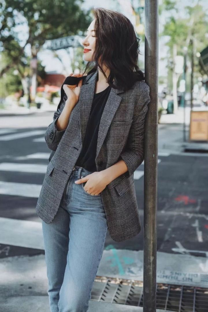 Everlane glen plaid blazer outlet