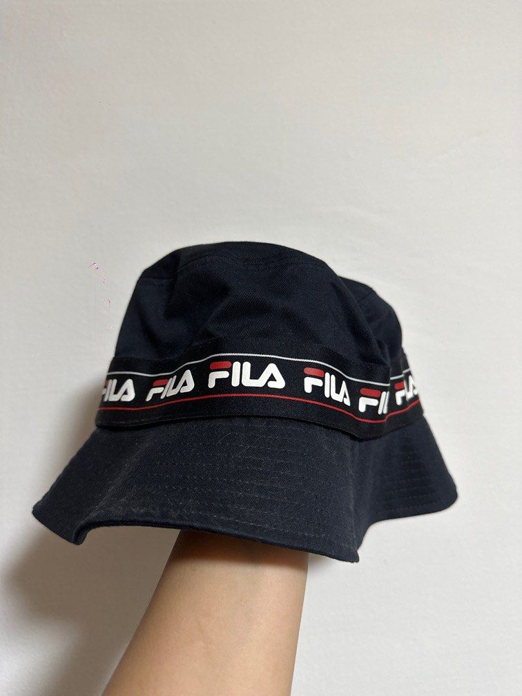 FILA Bucket Hat Navy Blue Men s Fashion Watches Accessories Caps Hats on Carousell