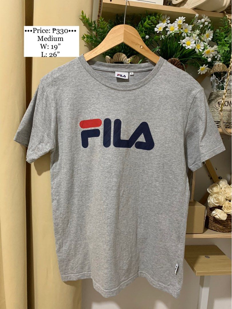 FILA Gray Shirt Men s Fashion Tops Sets Tshirts Polo Shirts