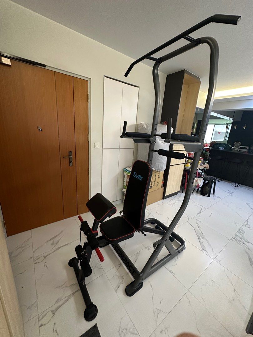 Power Tower Adjustable Exercise Bench Package Sports Equipment