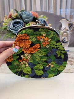 Floral Green Pouch