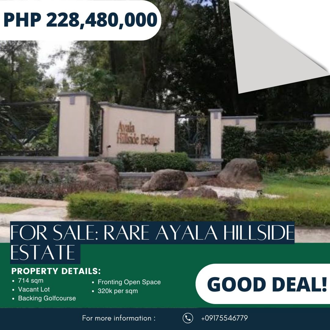 For Sale Rare Ayala Hillside Estate, Property, For Sale, Lot on Carousell