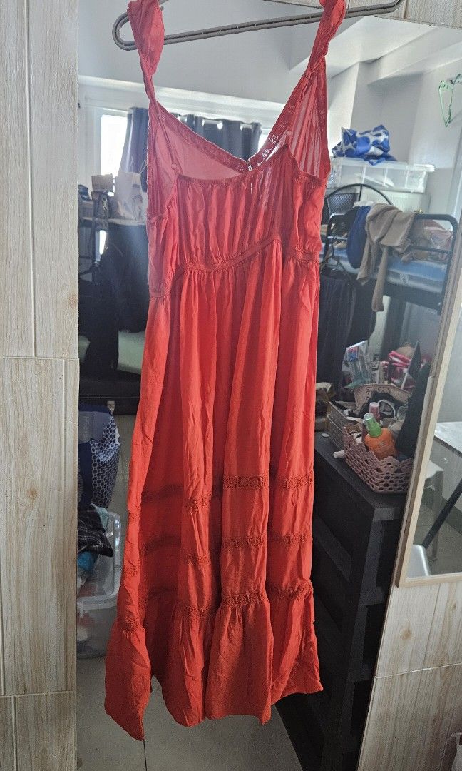 Forever 21 orange maxi dress outlet