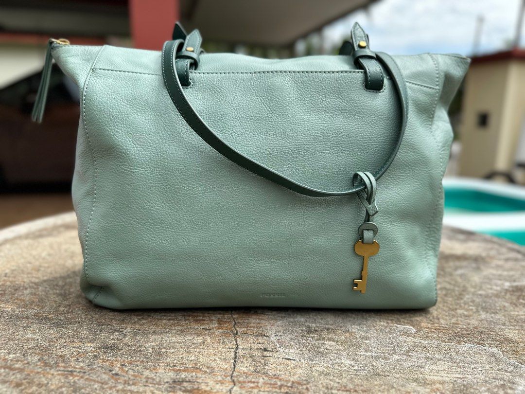 Fossil rachel shop leather tote