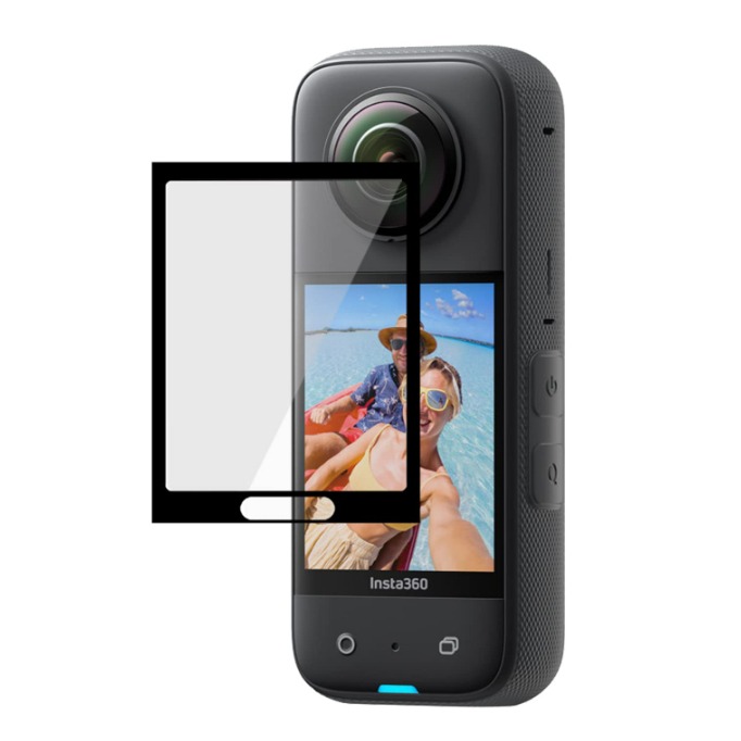 3-IN-1 Insta360 X3 Screen Protector + Protective Case for Insta 360 X3  Silicone Lens Cap & Flexible Film & Lens Cover Accessory