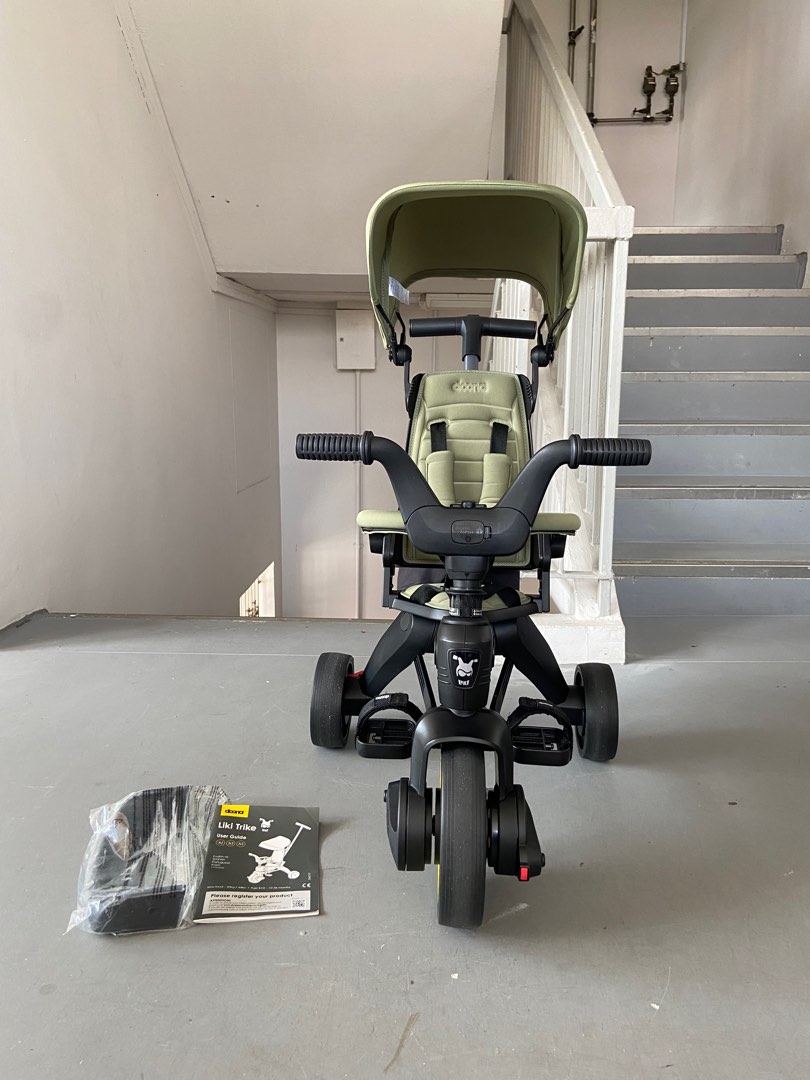 Full set Doona Liki Trike S3 Desert Green, Babies & Kids, Going Out