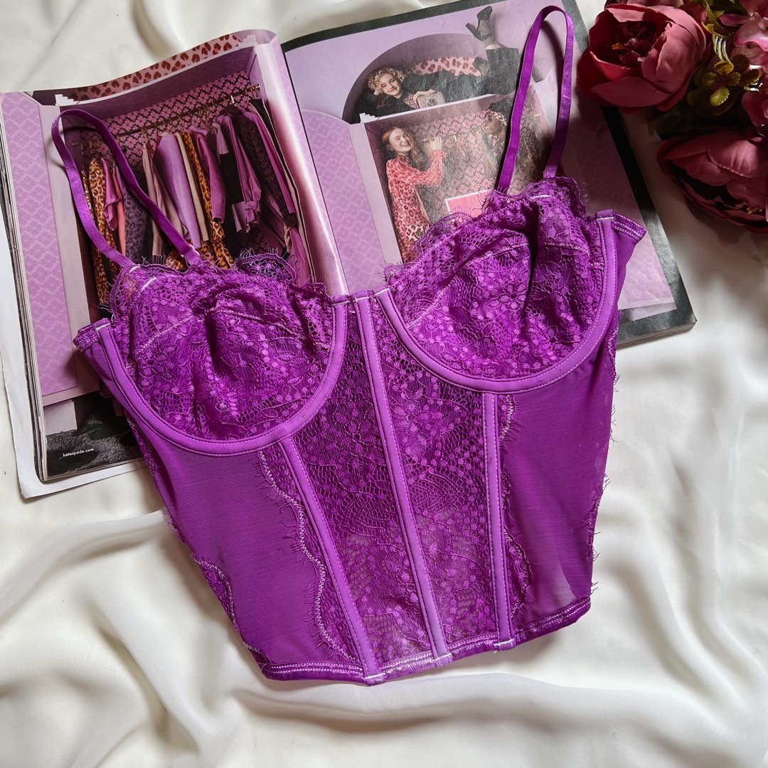 GLASSONS Violet Corset Bustier, Women's Fashion, Undergarments