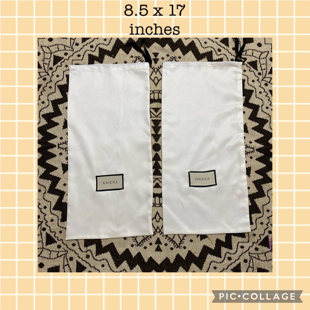 Gucci Pair Shoe Dust Bag 8.5x17 M Luxury Sneakers Footwear on Carousell