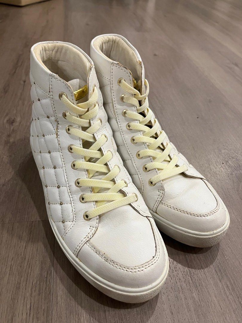 Guess white studded sneakers