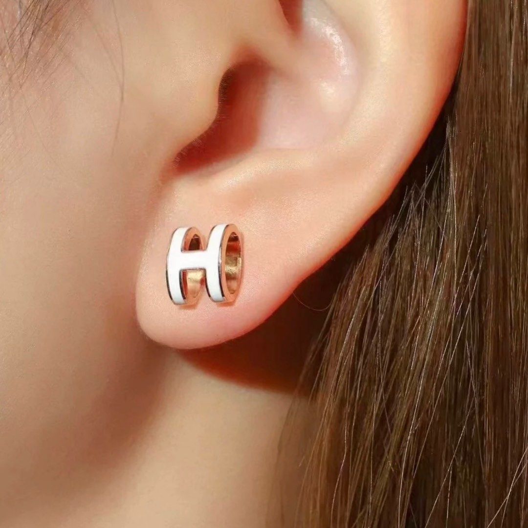 Hermes pop 2025 h earrings