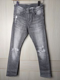 H&M 黑色合身牛仔褲 29