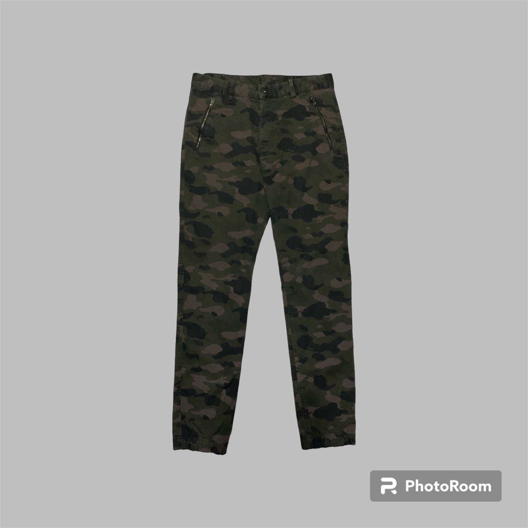 H&m camouflage cheap pants
