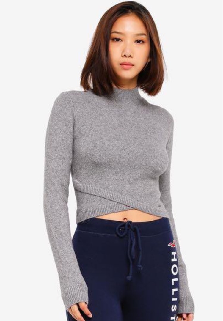 hollister crop top sweater