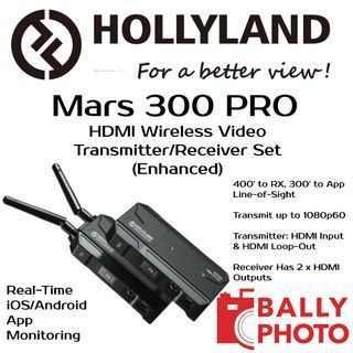 Hollyland Mars 300 PRO HDMI Wireless Video Transmitter/Receiver Set (Enhanced)