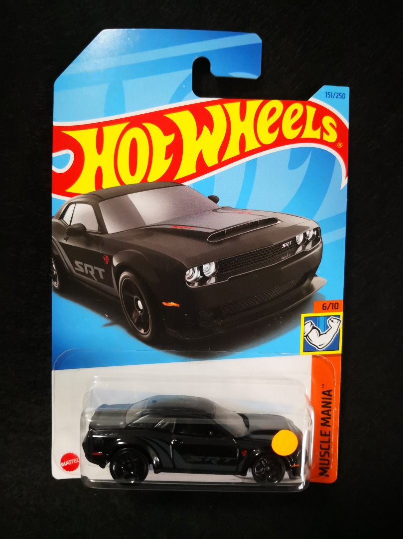 Hot Wheels 18 Dodge Challenger SRT Demon Black Hobbies Toys