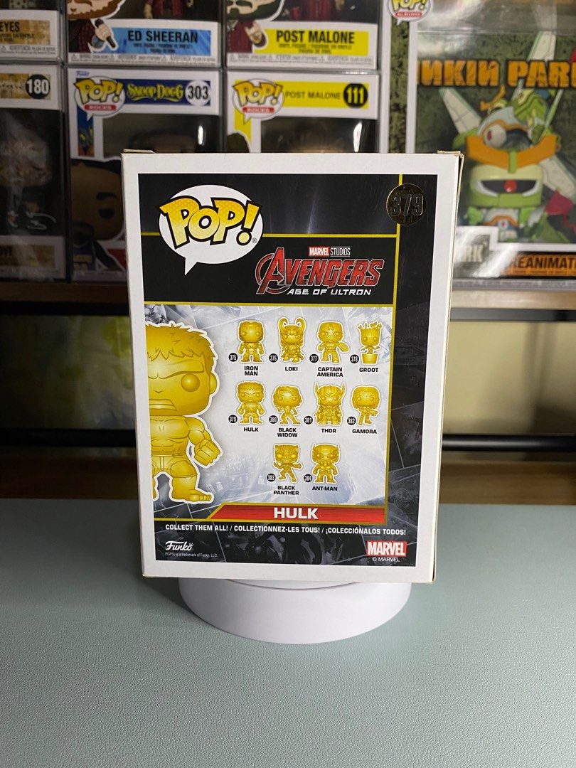 Hulk 379 Funko Pop Marvel Studio s 10th Anniversary Chrome Pop