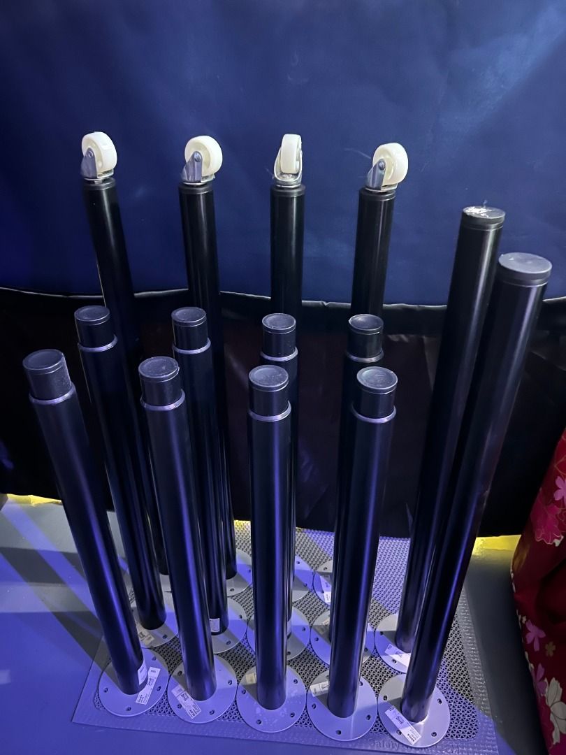 Ikea ADILS & OLOV Adjustable Table Legs (Black), Furniture & Home