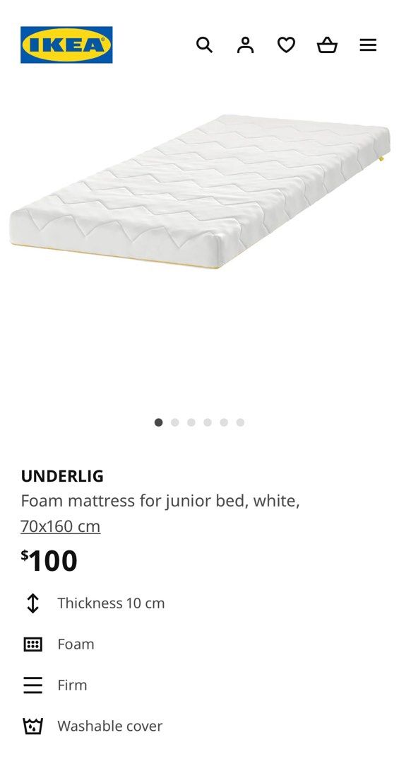 Ikea junior outlet bed mattress