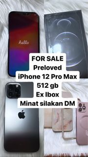 iPhone 12 Pro Max Ex Ibox Kokas Mulus BUKAN REFURBISHED