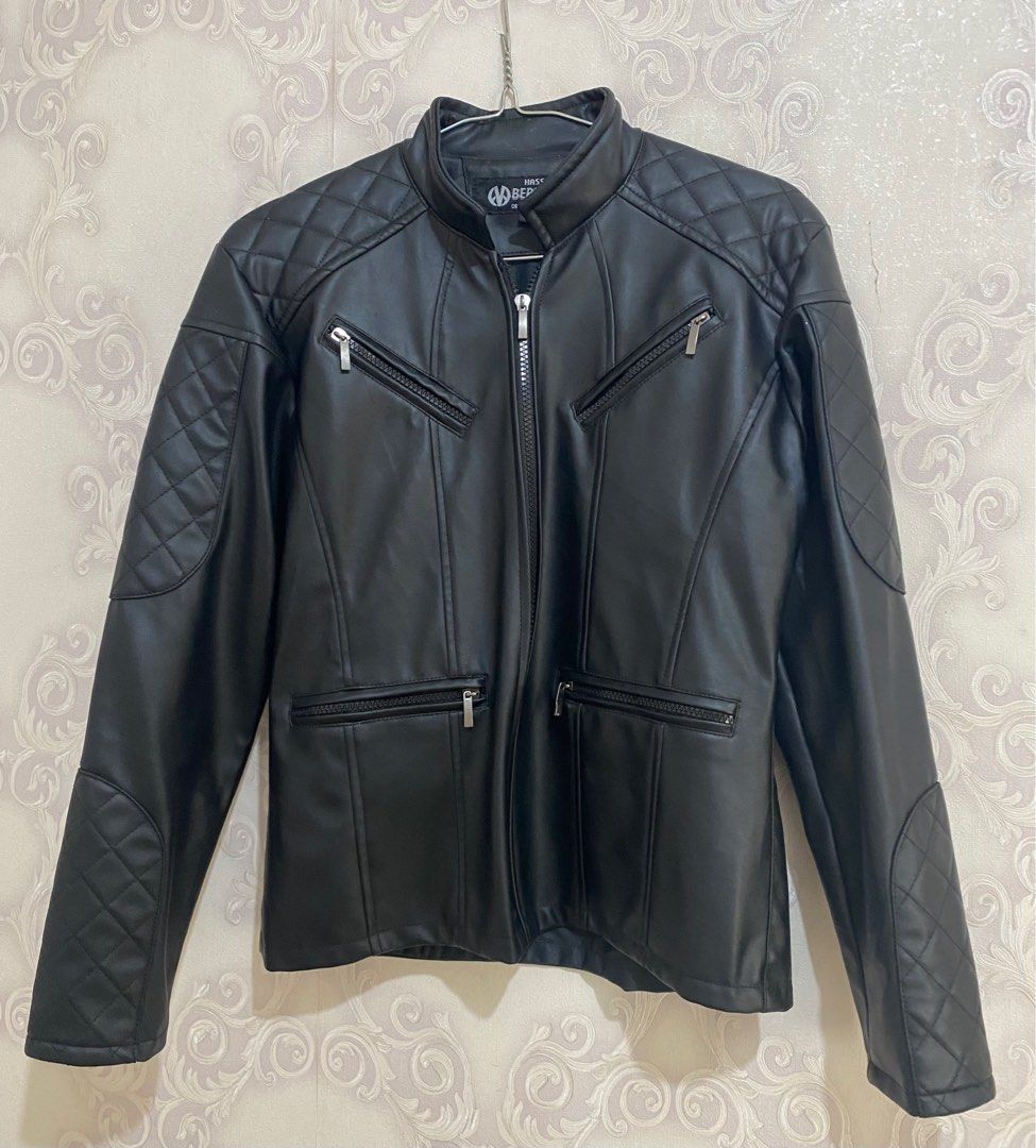 JAKET KULIT KONSER MURAH, JAKET RIDING MOTOR, TOURING, JAKET HASS BERTHA,,  Fesyen Wanita, Pakaian Wanita, Baju Luaran di Carousell