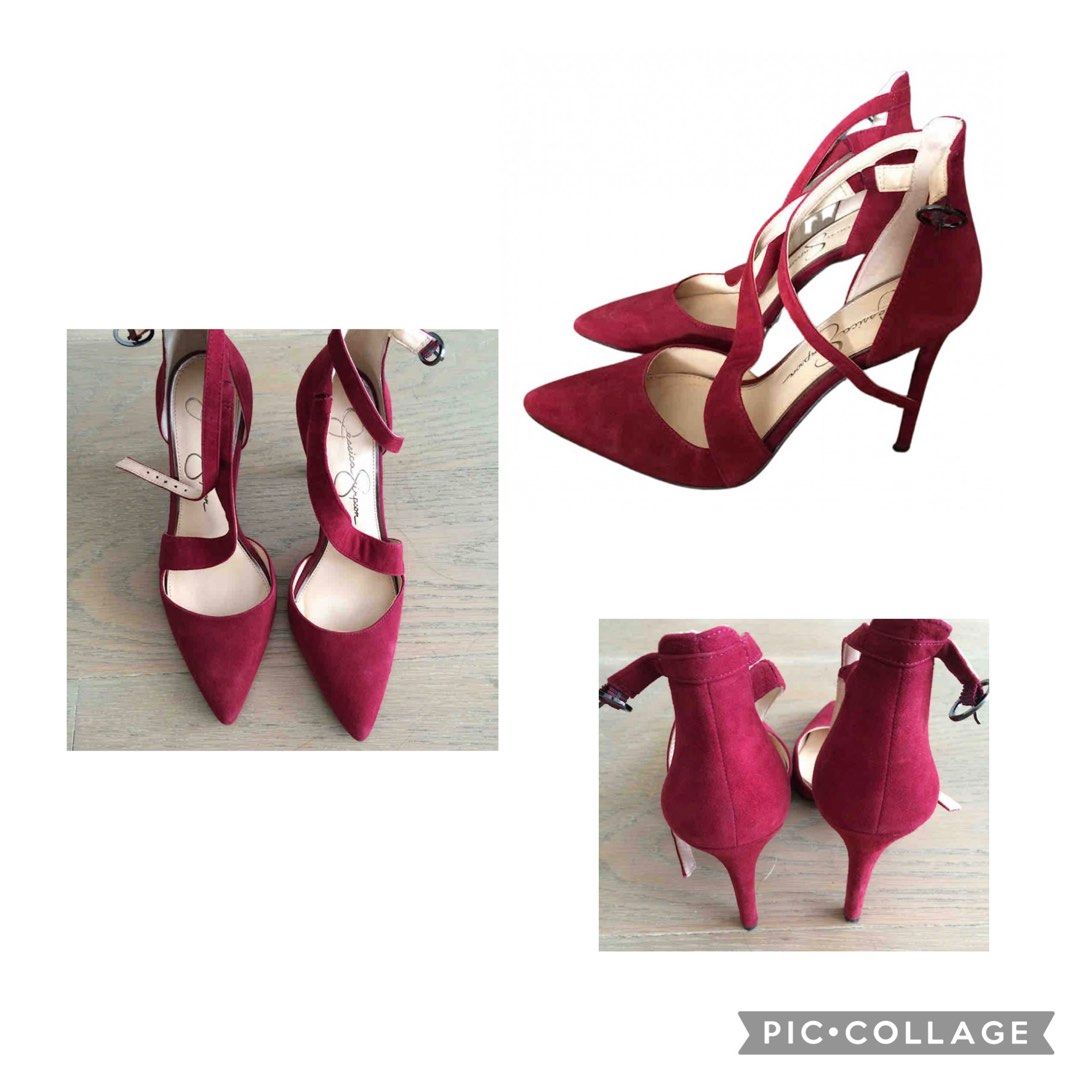 Jessica Simpson red heels Women s Fashion Footwear Heels on