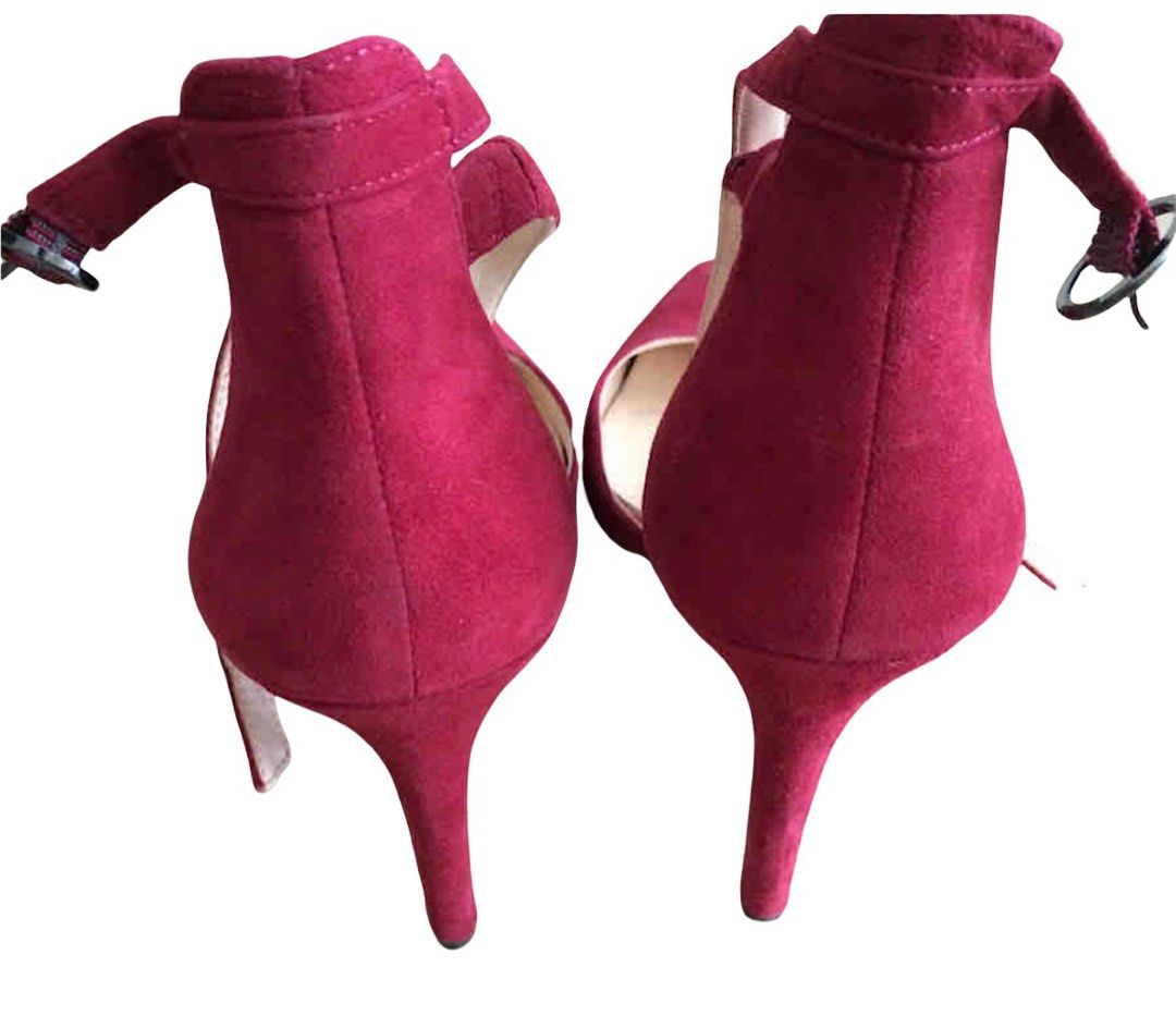 Jessica simpson burgundy heels clearance