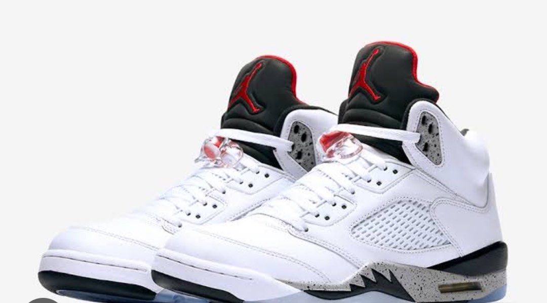 Jordan 5 Retro White Cement 2017 Size f9 m7 Men s Fashion