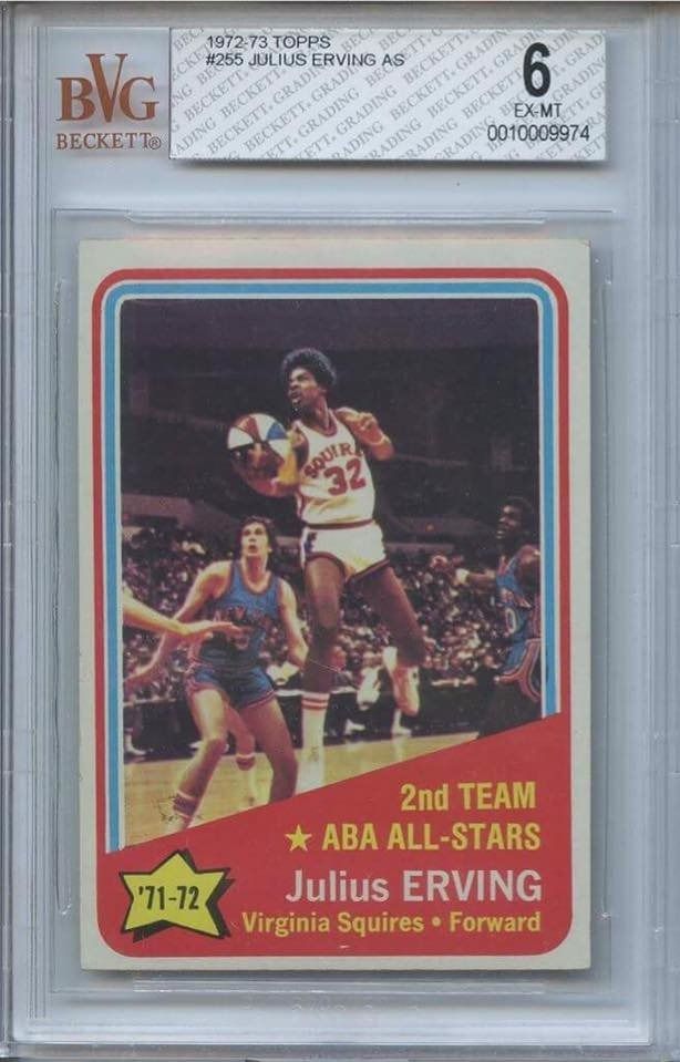 Julius Erving 1972 BVG 6 (Category: Vintage Collectibles) located in Quezon City. Submitted by prizexchange (Listing ID 1268023297, Image 1). Description: Julius Erving 1972 RC BVG graded 6 .