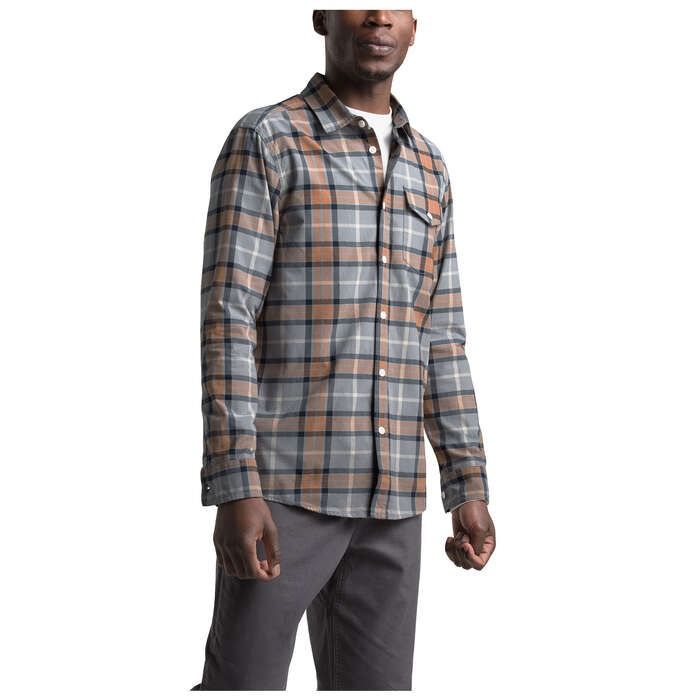 Kemeja Panjang Flanel Pria The North Face Men Outdoor Long Shirt Original TNF Flannel Stayside Chamois