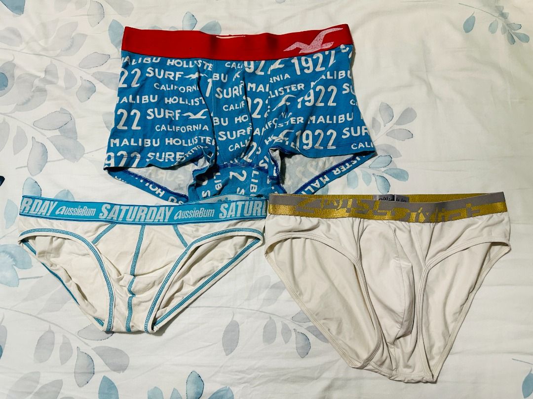 M) Aussiebum Hollister Underwear Briefs Boxer Trunk, Men's Fashion,  Bottoms, New Underwear on Carousell