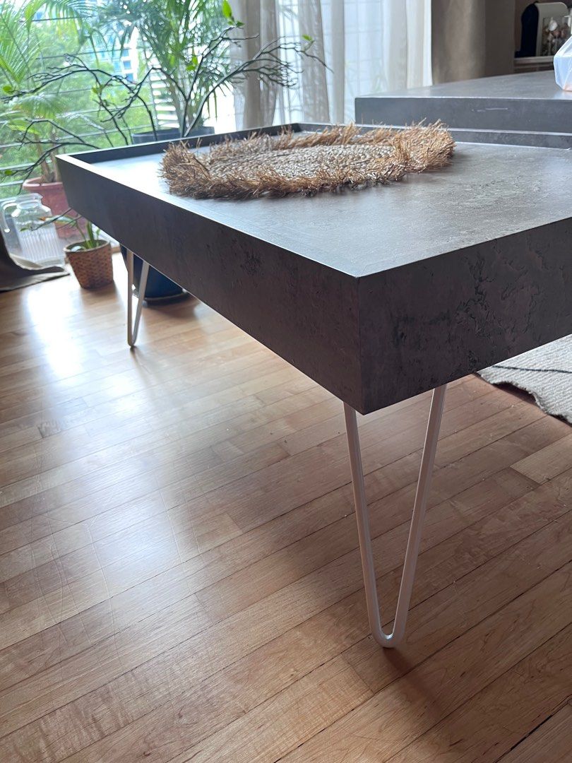 Concrete slab deals coffee table