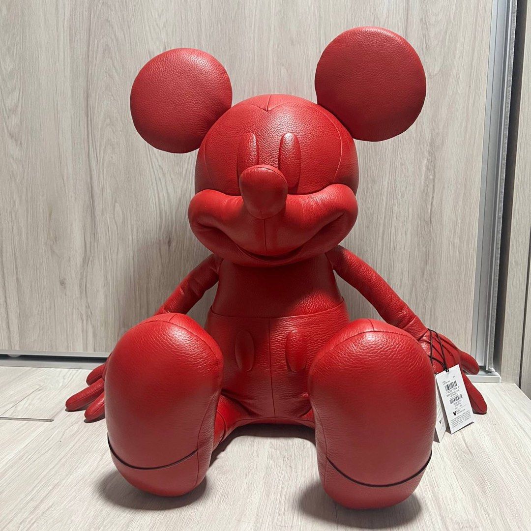 Coach leather mickey mouse doll discount