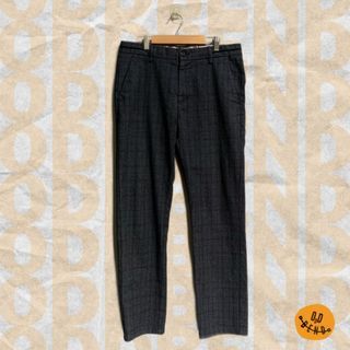 LOUIS VUITTON LV LOGO PLAID TROUSERS