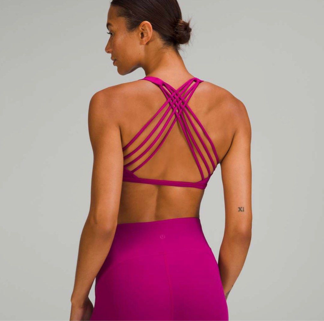 Lululemon Free to Be Bra Wild *Light Support, A/B Cup - Magenta