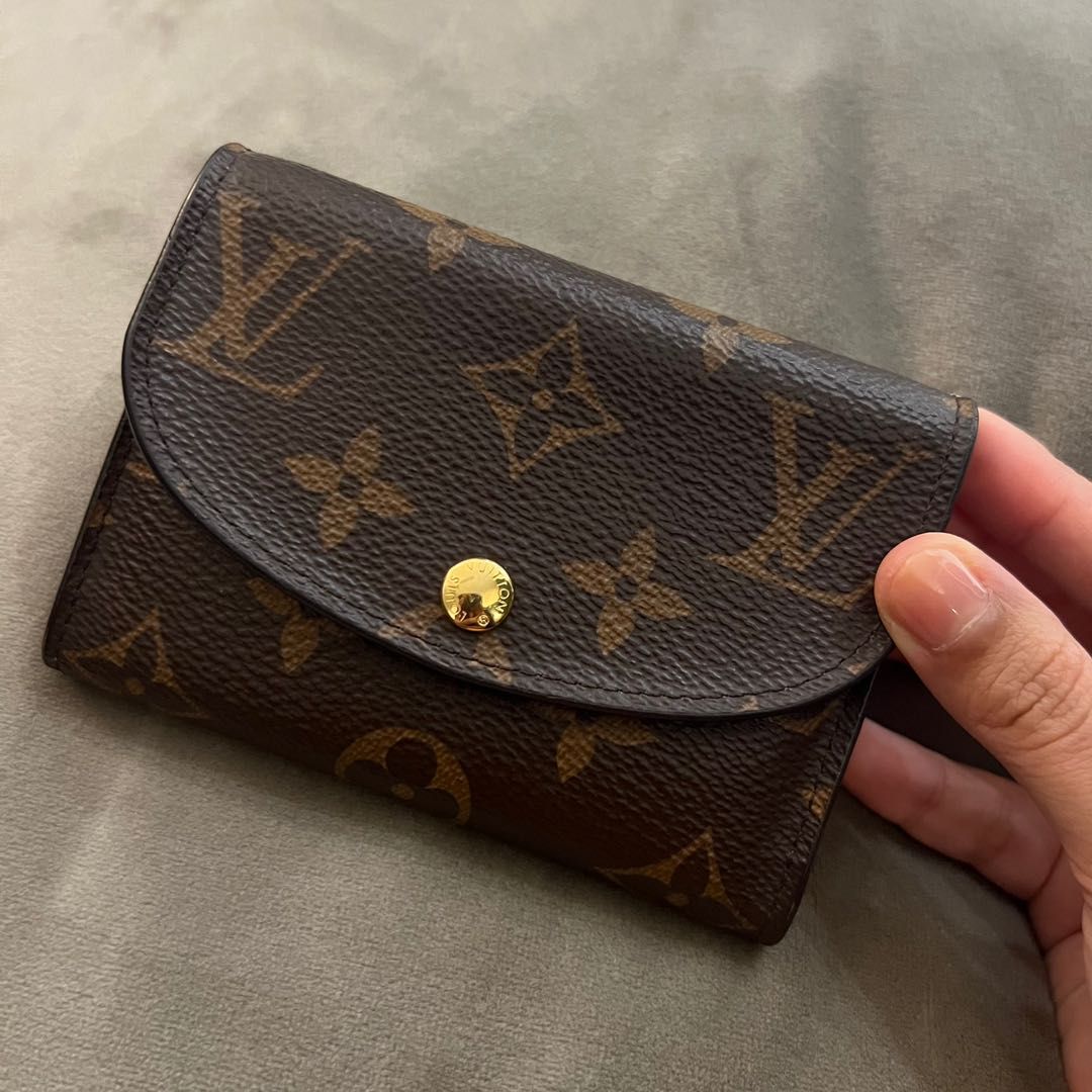 Louis Vuitton Coin Purse Rosalie Damier Azur Rose Ballerine in Coated  Canvas with Gold-tone - US