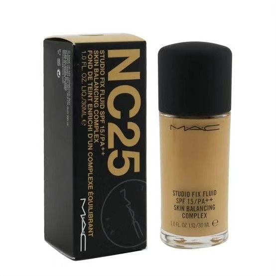 MAC studio fix fluid foundation NC25 (Category: Makeup) located in Quezon City. Submitted by rmseller.2017 (Listing ID 1267966775, Image 1). Description: MAC studio fix fluid foundation | NC25 shade | brand new | (store price) P1800 only.