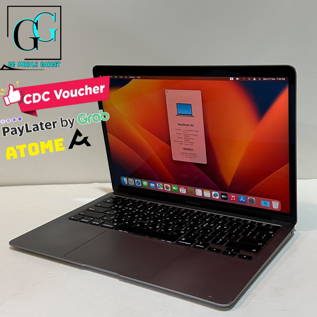 Macbook Air 13 Retina 2020 (i5/8GB/512GB), Computers & Tech, Laptops ...