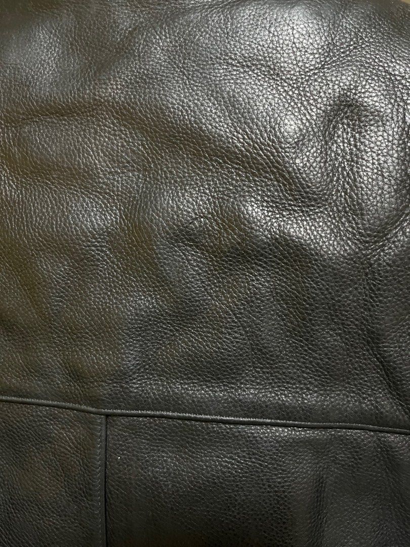 Andrew marc bakers calfskin leather jacket hotsell
