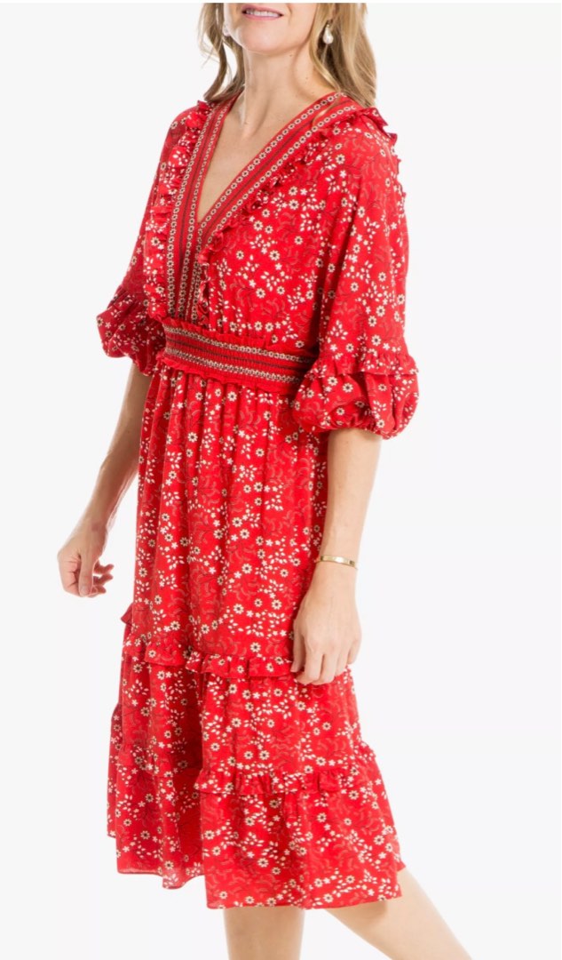 Max studio red new arrivals dress