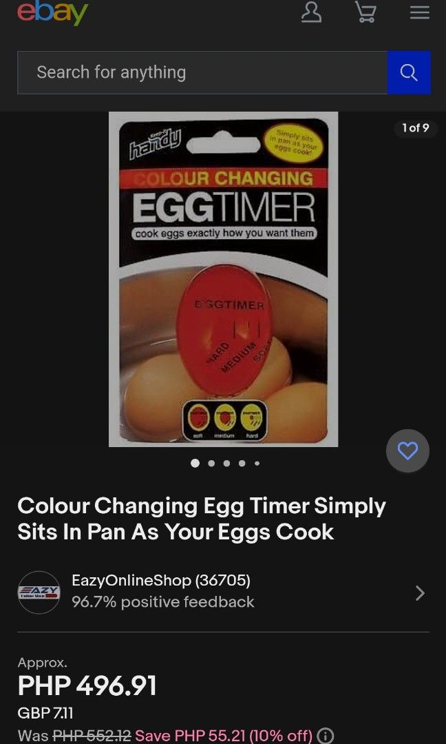 Mechanical Egg Timer Bundle Set (Category: Cookware & Accessories) located in Paombong. Submitted by sweetdeals0181656 (Listing ID 1268020440, Image 3). Description: Can be sold separateley. SUPOR mechanical Egg timer Condition: well used- Php 230 Colour Chnaging Egg Timer Comes in original packaging sealed Php 120.